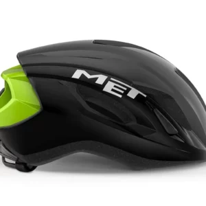 Alternative view of MET STRALE CE BLACK FLUO YELLOW REFLECTIVE | GLOSSY