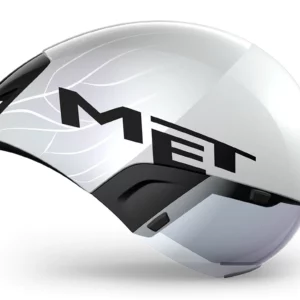 Alternative view of MET CODATRONCA CE WHITE BLACK | MATT GLOSSY